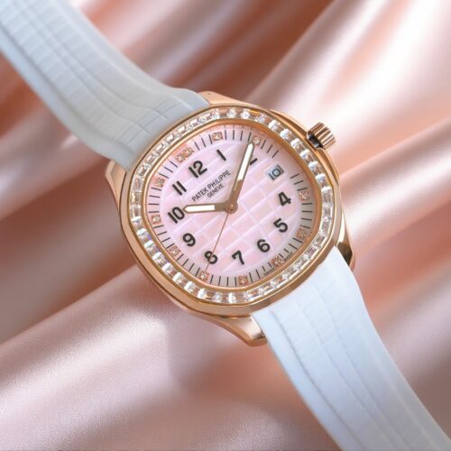 Patek Philippe AQUANAUT series automatic mechanical movement 120 meter waterproof women's watch Swiss watch 38.8mm white dial