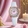 Patek Philippe AQUANAUT series automatic mechanical movement 120 meter waterproof women's watch Swiss watch 38.8mm white dial