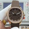 sy_no_DB5AF9BDE9F15EC78EC0C7FD827426DF_0 Patek Philippe AQUANAUT series automatic mechanical movement with diamond inlaid women's watch, Swiss watch, coffee colored dial