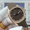 sy_no_DB5AF9BDE9F15EC78EC0C7FD827426DF_2 Patek Philippe AQUANAUT series automatic mechanical movement with diamond inlaid women's watch, Swiss watch, coffee colored dial