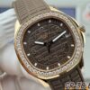 sy_no_DB5AF9BDE9F15EC78EC0C7FD827426DF_3 Patek Philippe AQUANAUT series automatic mechanical movement with diamond inlaid women's watch, Swiss watch, coffee colored dial