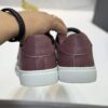 sy_no_DC00EFF0CA9A7979A0CEE573B5540073_2 Philipp Plein Wine Red Vintage Leather Metal-Logo Low-Top Sneaker