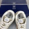 Dior Beige-Cream Leather Oblique Jacquard Low-Top Sneaker