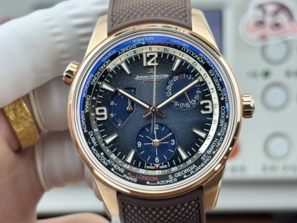 Jaeger LeCoultre Beichen series automatic mechanical movement blue men's waterproof men's watch Swiss watch blue dial titanium metal case
