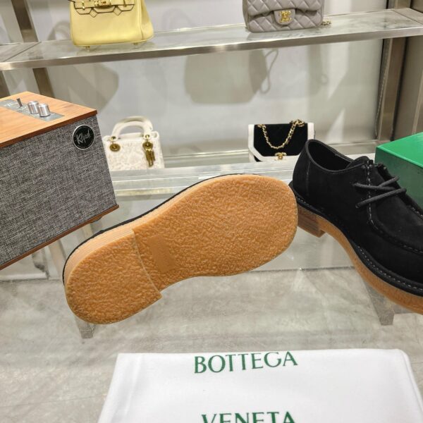 Bottega Veneta Khaki Suede Thick-Sole High-Top Boots