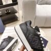 sy_no_DD092BD064236EDE75A097507780E501_4 Dior Black Leather Embossed Logo Low Sneaker