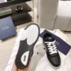 sy_no_DD092BD064236EDE75A097507780E501_6 Dior Black Leather Embossed Logo Low Sneaker