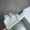 Dior Light Grey-Purple-Green Suede Mesh Mid-Top Sneaker
