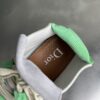 Dior Light Grey-Purple-Green Suede Mesh Mid-Top Sneaker
