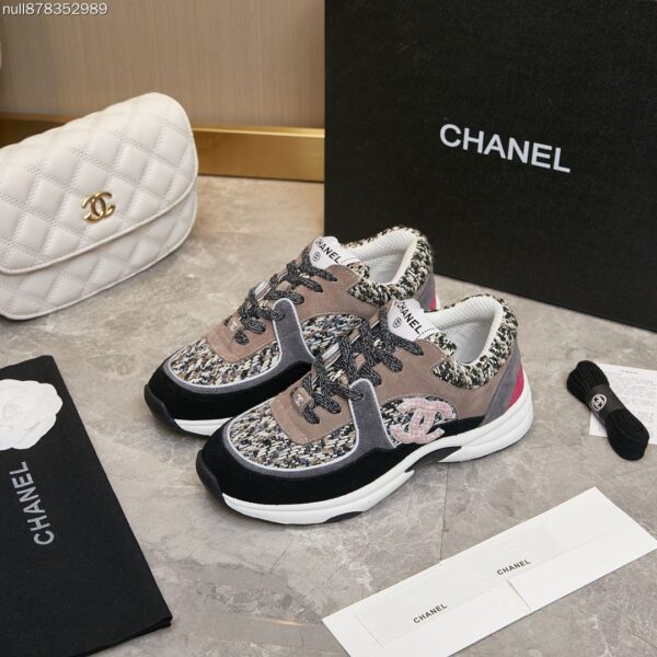sy_no_DDCCB55475128B7F00DE931FF062E123_0 Chanel Tweed Multi-Color Platform Trainer Tweed-Multi-Sneaker