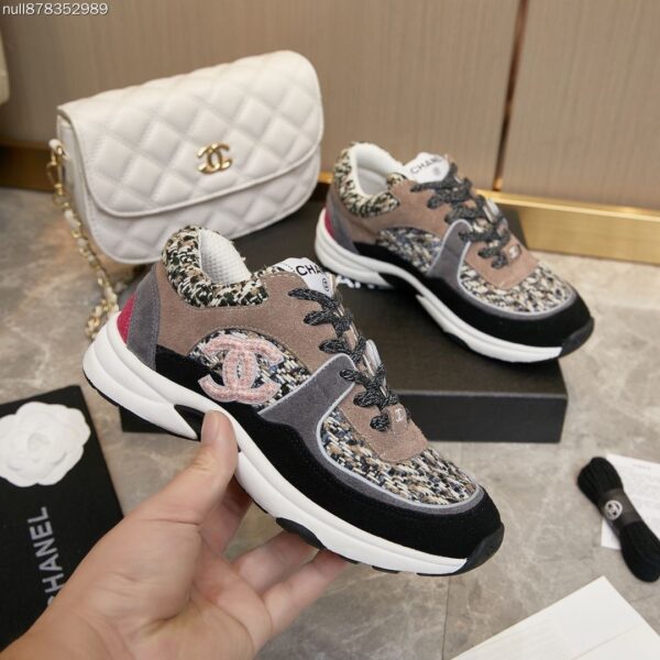 sy_no_DDCCB55475128B7F00DE931FF062E123_4 Chanel Tweed Multi-Color Platform Trainer Tweed-Multi-Sneaker