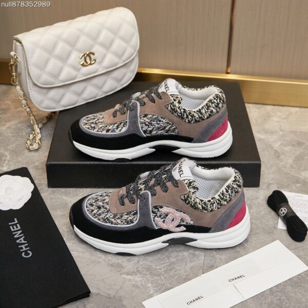 sy_no_DDCCB55475128B7F00DE931FF062E123_5 Chanel Tweed Multi-Color Platform Trainer Tweed-Multi-Sneaker