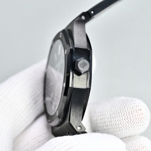Audemars Piguet Royal Oak 26591IP Series Men's Watch Shocking Launch: Upgraded Rear Cover with Transparent Bottom