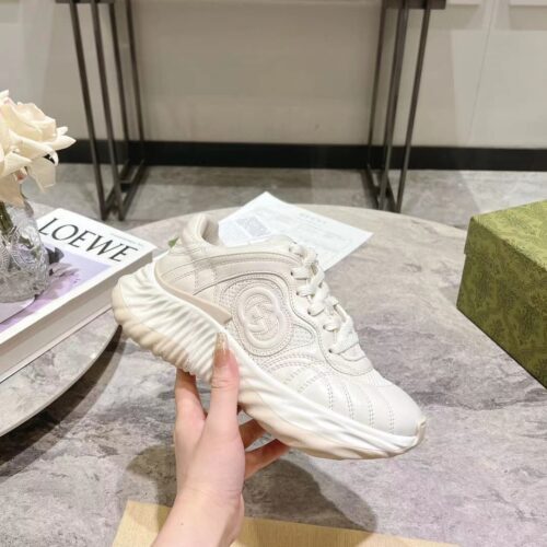 sy_no_DE1744819037C11E30D0C868A62EBAE4_0 Gucci Rhyton Quilted Leather Sneaker in Off-White
