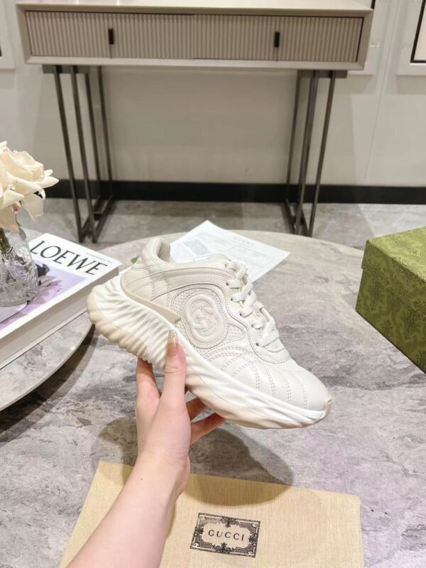 sy_no_DE1744819037C11E30D0C868A62EBAE4_0 Gucci Rhyton Quilted Leather Sneaker in Off-White