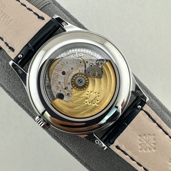 sy_no_DED484F2C10A480A324E35293F1ECA46_8 Patek Philippe Complex Function Timepiece Series Automatic Mechanical Movement Blue Dial 18K White Gold Case Crocodile Leather Strap