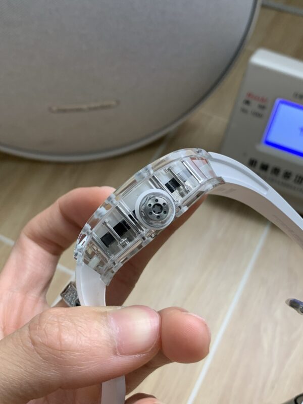 sy_no_DFBED879C00B78CF1A72B4CAF825634E_3 RICHARDMILLE RM38-02 Transparent Crystal Pink Theme Hollow Tourbillon Watch