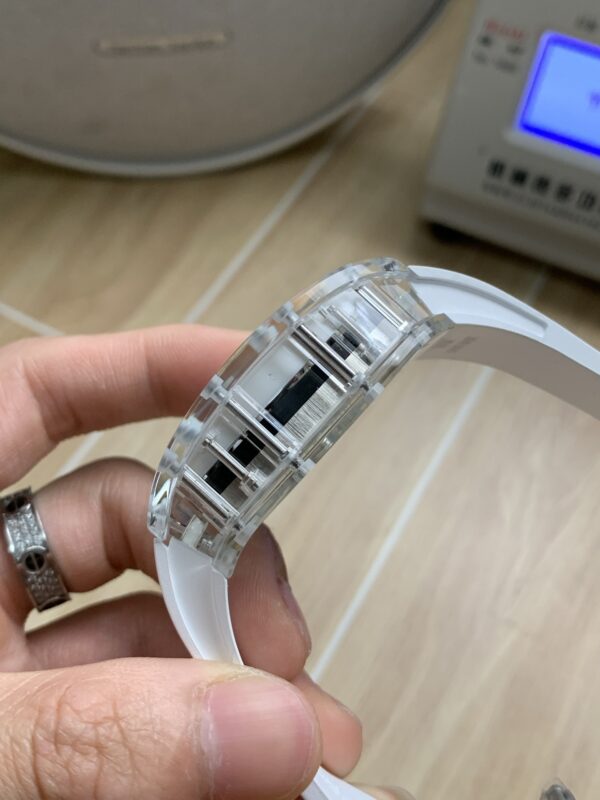 sy_no_DFBED879C00B78CF1A72B4CAF825634E_6 RICHARDMILLE RM38-02 Transparent Crystal Pink Theme Hollow Tourbillon Watch