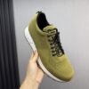 sy_no_E0362AD7291F5F0AF677489AFBDB98D6_0 Prada Olive Green Knit Mesh Casual Sneaker