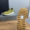 sy_no_E0362AD7291F5F0AF677489AFBDB98D6_10 Prada Olive Green Knit Mesh Casual Sneaker