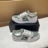 Prada Matcha Green Nylon and Suede Low-Top Casual Sneaker