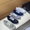 Prada Matcha Green Nylon and Suede Low-Top Casual Sneaker