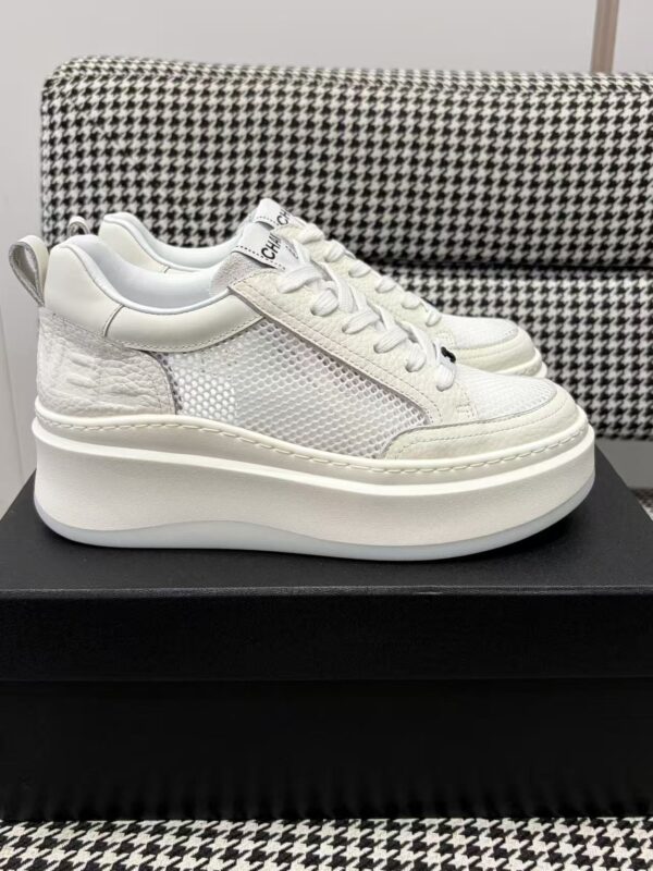 sy_no_E29F3D7C8EB93E2A53E033751083A51B_1 Chanel All-White Mixed-Material Platform Low-Top Sneaker with Mesh and CC Logo