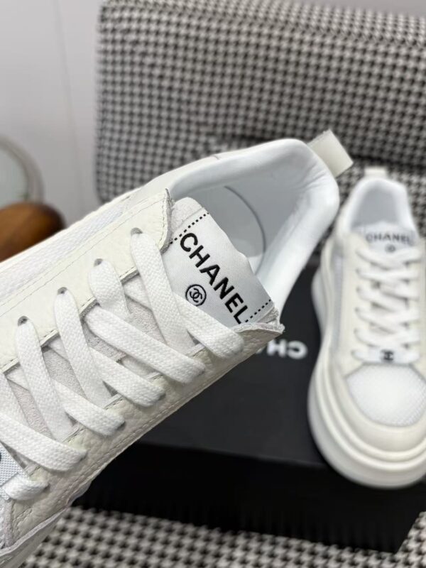 sy_no_E29F3D7C8EB93E2A53E033751083A51B_5 Chanel All-White Mixed-Material Platform Low-Top Sneaker with Mesh and CC Logo