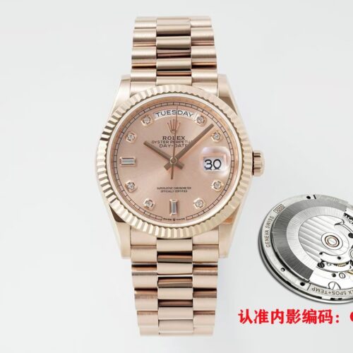 Rolex Dog Tooth Ring Weekly Calendar Automatic Mechanical Movement Waterproof Women's Watch Swiss Watch