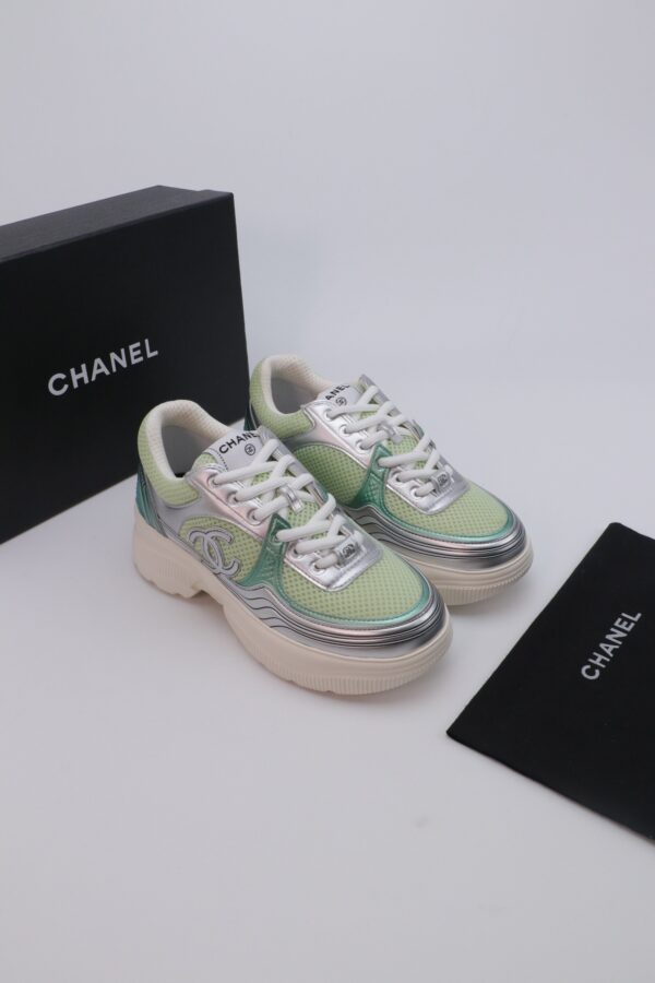 sy_no_E39C3728FFBEF4437D2D641EA99BFE05_5 Chanel Wave-Panel Mesh Trainer Mint-Mesh-Silver