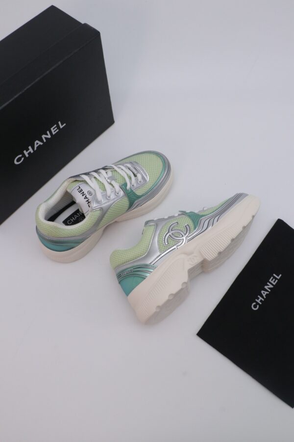 sy_no_E39C3728FFBEF4437D2D641EA99BFE05_7 Chanel Wave-Panel Mesh Trainer Mint-Mesh-Silver