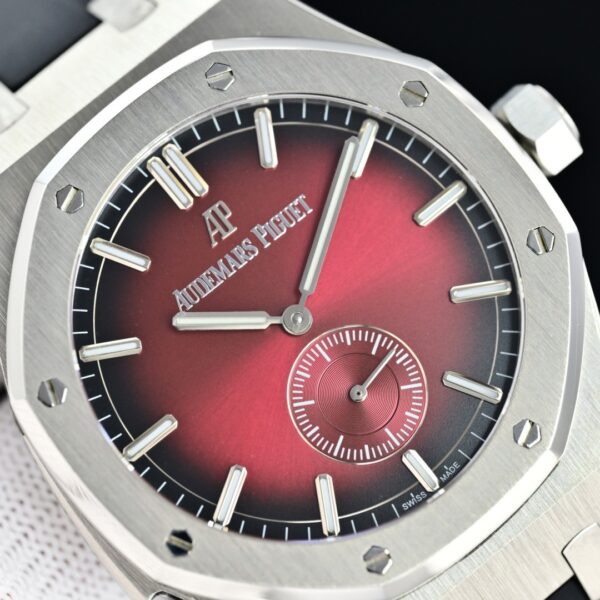 AUDEMARS PIGUET Audemars Piguet Royal Oak series manual mechanical movement 20 meter waterproof men's watch Swiss watch 42mm red dial