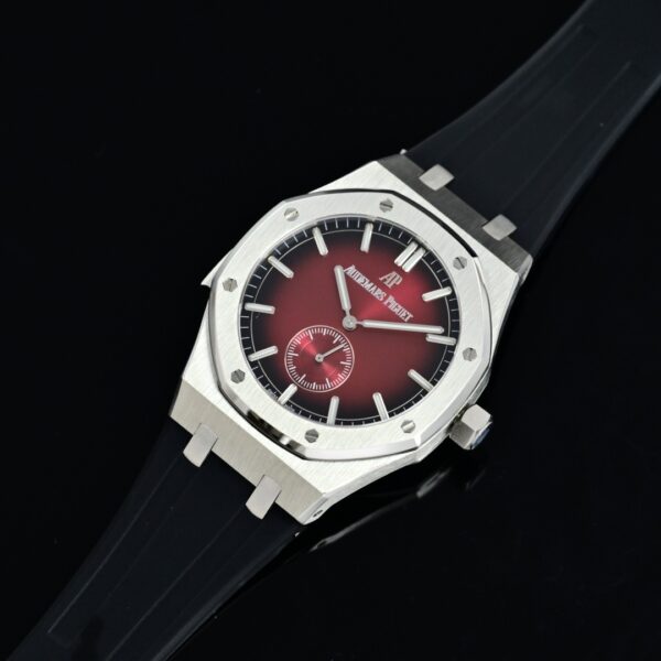 AUDEMARS PIGUET Audemars Piguet Royal Oak series manual mechanical movement 20 meter waterproof men's watch Swiss watch 42mm red dial