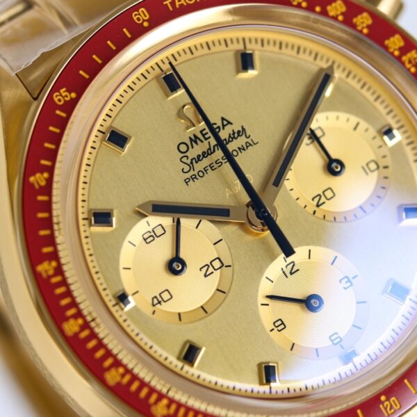 Omega Super Series Professional Lunar Watch Manual Mechanical Movement "Apollo 11" 50th Anniversary Lunar Landing Men's Watch Swiss Watch Yellow Dial