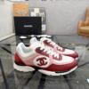 Chanel Red & Pink Chunky Sneaker with Interlocking CC Logo