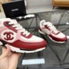 Chanel Red & Pink Chunky Sneaker with Interlocking CC Logo