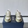 Dior Olive Green and White Leather CD Logo Low-Top Sneaker