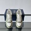 Dior Olive Green and White Leather CD Logo Low-Top Sneaker