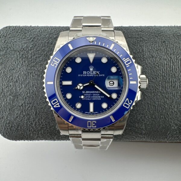 sy_no_E686ED362064C90EE1CC8D7216094CCE_0 Rolex Submariner Automatic Mechanical Movement Blue Dial 18K White Gold Case