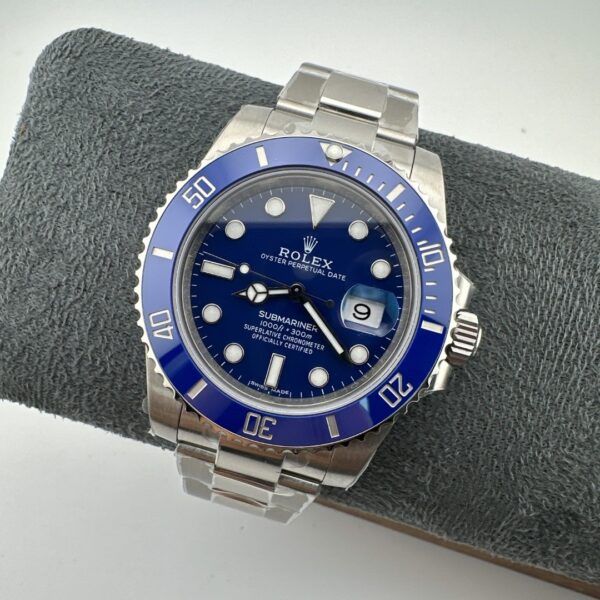 sy_no_E686ED362064C90EE1CC8D7216094CCE_2 Rolex Submariner Automatic Mechanical Movement Blue Dial 18K White Gold Case