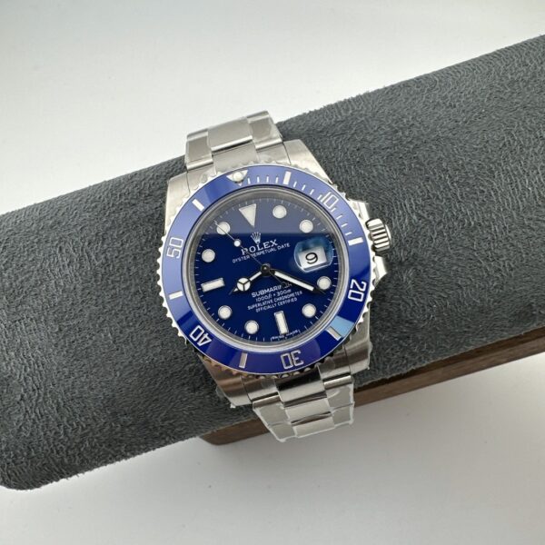sy_no_E686ED362064C90EE1CC8D7216094CCE_3 Rolex Submariner Automatic Mechanical Movement Blue Dial 18K White Gold Case