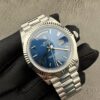 ROLEX Rolex Dog Tooth Ring Weekly Calendar Automatic Mechanical Movement Silver Dial 18K White Gold Case