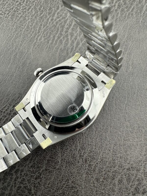 ROLEX Rolex Dog Tooth Ring Weekly Calendar Automatic Mechanical Movement Silver Dial 18K White Gold Case