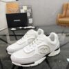Chanel White & Grey Chunky Sneaker with Interlocking CC Logo