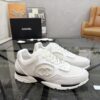 Chanel White & Grey Chunky Sneaker with Interlocking CC Logo