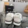 Chanel White & Grey Chunky Sneaker with Interlocking CC Logo