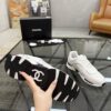 Chanel White & Grey Chunky Sneaker with Interlocking CC Logo