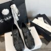 Chanel Black Quilted Leather Mary Jane Flat with Patent CC Logo