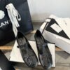 Chanel Black Quilted Leather Mary Jane Flat with Patent CC Logo