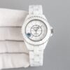 sy_no_E8EAE570DB6E5DB454BAC616B7527CBA_0 CHANEL J12 series 50 meter waterproof watch quartz movement ceramic strap white